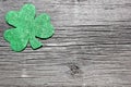 St Patrick's day background backdrop abstract barn wood grain Royalty Free Stock Photo