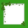 St. Patrick`s Day Background with shamrocks