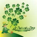 St patrick`s day background. Vector illustration decorative background design Royalty Free Stock Photo