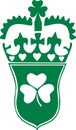 St. Patrick`s Day badge with clover