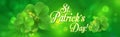 St. patrick`s day banner Royalty Free Stock Photo