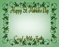 St Patrick's Day Border Shamrocks Royalty Free Stock Photo