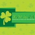 St. Patrick's Day card in format.