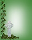 St Patrick's Day Celtic Cross Border Royalty Free Stock Photo