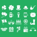 St patrick`s day collection. Vector illustration decorative background design Royalty Free Stock Photo