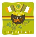 St.Patrick`s day colorful background