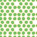 St Patrick\'s Day cookies seamless pattern. Shamrock St. Patricks Day Sugar Cookies. Seamless pattern.