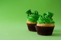 St. Patrick`s Day cupcake