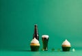 st patrick\'s day cupcakes and beer by joseph mcclure for stocks