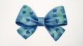 St. Patrick\'s Day Gift: Printmaking Paper With Denim Blue Bow
