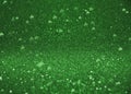 St. Patrick`s Day Glitter Shamrock Clover Bokeh Background