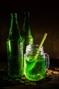 St Patrick`s day green beer