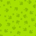 St Patrick's Day green soft seamless pattern