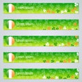 St.Patrick`s Day banners vector collection