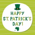 St. Patrick`s Day greeting card