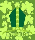 St. Patrick's Day greeting. Vector illustration Royalty Free Stock Photo