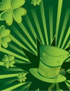 St Patrick's Day hat background Royalty Free Stock Photo