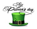 St. Patrick`s Day hat calligraphy