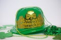 St. Patrick`s Day hat and decor