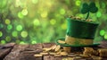 St. Patrick\'s Day Hat with Gold Coins