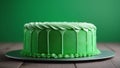 St Patrick s day, holiday cake, green confectionery, dessert. AI generaive