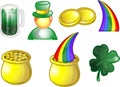 St.Patrick's Day icon set ill Royalty Free Stock Photo