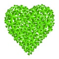 St. Patrick`s Day illustration - heart shape
