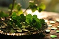 st patrick's day irish clover background