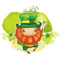 St. Patrick's Day leprechaun series 4 Royalty Free Stock Photo