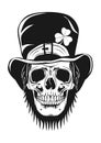 St Patrick`s Day Leprechaun skull.