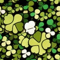 St. Patrick\'s Day Patches Pattern for Scrapbooking and Invitations.