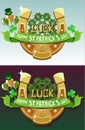 St. Patrick`s Day poster design Royalty Free Stock Photo