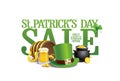 St. Patrick`s day sale poster Royalty Free Stock Photo