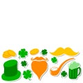 St. Patrick`s Day set. Design Royalty Free Stock Photo