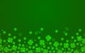 St. Patrick`s Day Shamrocks 4 Leaf Clover Background Royalty Free Stock Photo