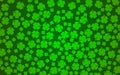 St. Patrick`s Day Shamrocks 4 Leaf Clover Background Royalty Free Stock Photo