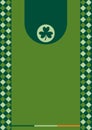 St Patrick`s day themed Irish green background