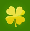 St. Patrick`s day vector background with shamrock Royalty Free Stock Photo