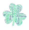 St. Patrick`s day word cloud