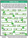 St Patrick`s Day word puzzle or word game