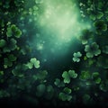 st. patrick\'s green background grass leaves ireland spring