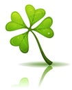 St. Patrick's Holidays Four Leaf Clover Royalty Free Stock Photo