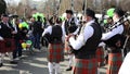 St. Patrick's parade - irish bagpipers