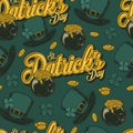 St. Patrick seamless pattern colorful