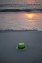 St. Patrick's Day on the Beach Royalty Free Stock Photo
