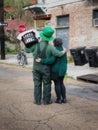 St Patrick Day Couple in New Orleans