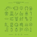 st. patrick's day icons. Vector illustration decorative design