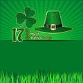 St. Patricks Day background with space for text. March 17th