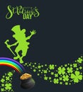 St. Patricks Day banner template poster for party