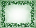 St Patricks Day Border Shamrocks